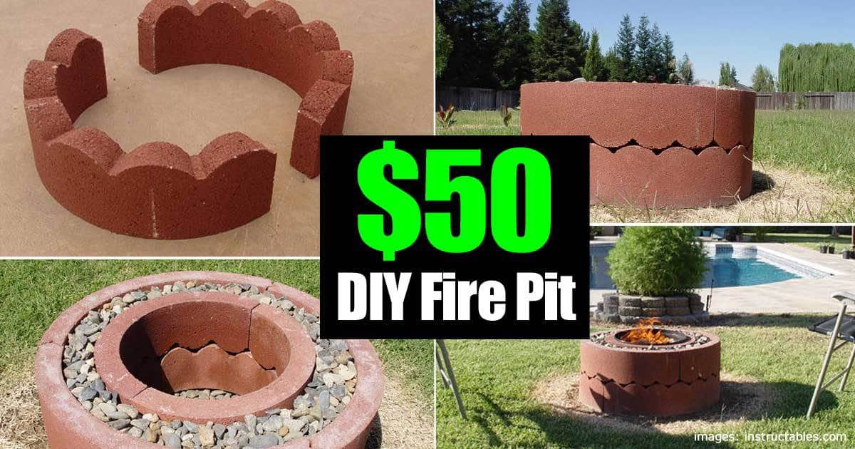 50 Dollar Fire Pit Diy And Movable