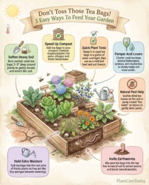 Stop Tossing Those Tea Bags! The Garden Miracle You’re Missing