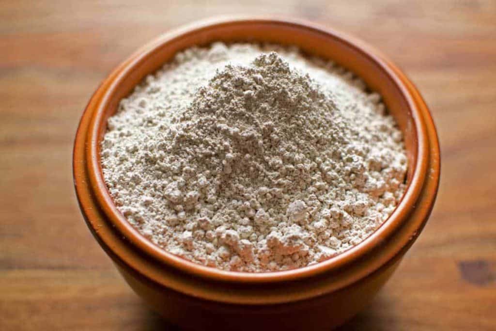 bowl of Diatomaceous earth