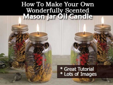 scented jar candles