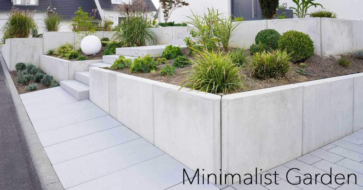 Modern minimalist front yard landscaping