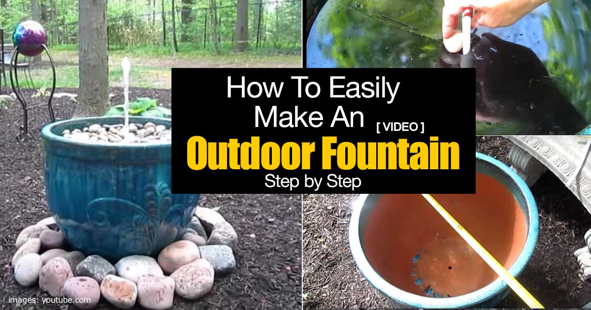 how to make an outdoor fountain