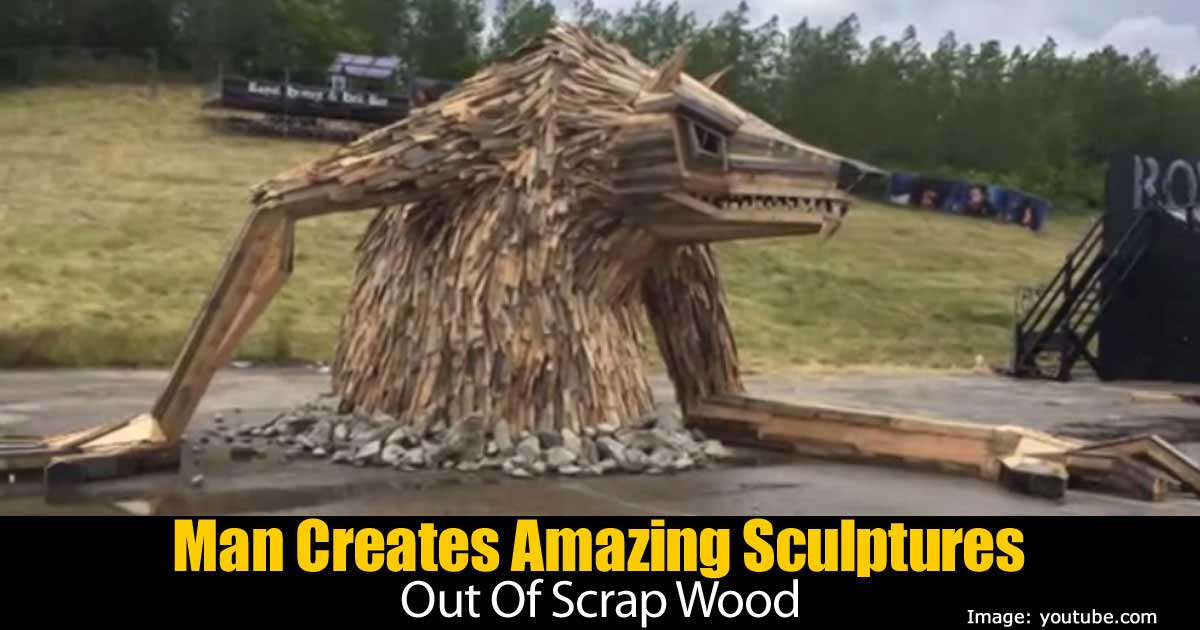 Man Creates Amazing Sculptures Out Of Scrap Wood